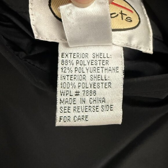 Talbots Coat Women's Medium Reversible Black Leopard Print Rain Jacket Trench - Picture 13 of 14